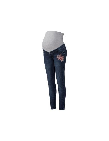 Skinny jeans for pregnant women Esmara - Blue Embroidery 42 buy in online store