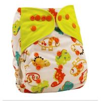 Reusable diaper on microflis-dinosaurs buttons buy in online store 2