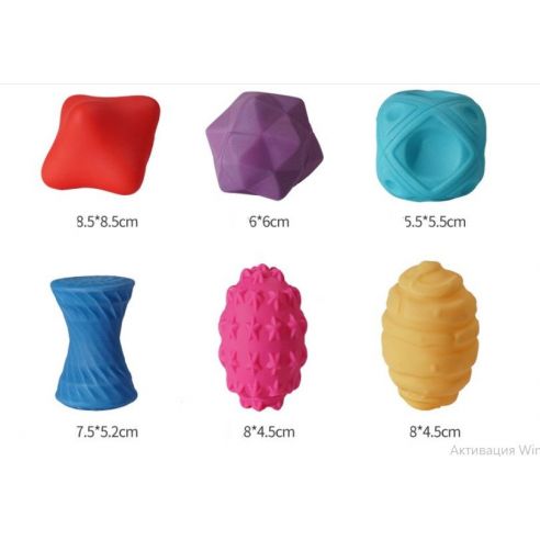 Set of sensory tactile balls - Soft Balls Pastel Figured (injured packaging) buy in online store