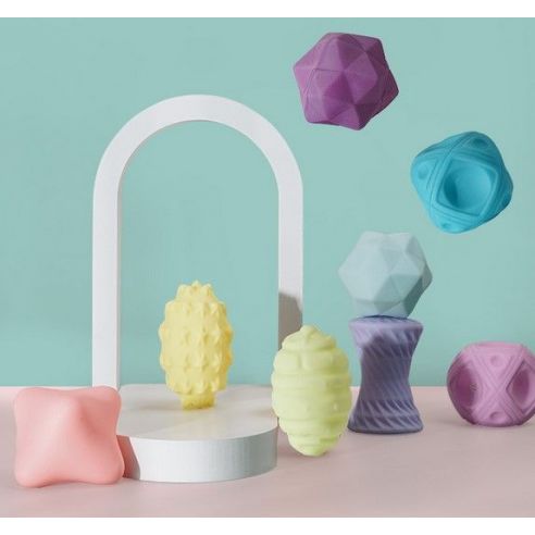 Set of sensory tactile balls - Soft Balls Pastel Figured (injured packaging) buy in online store