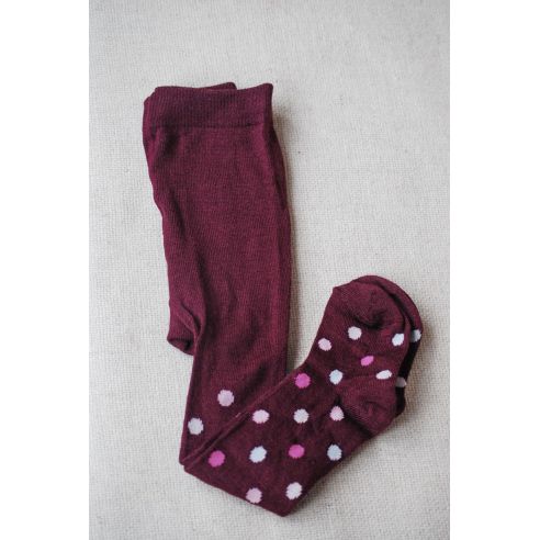 Merino wool tights 98-104p - burgundy buy in online store