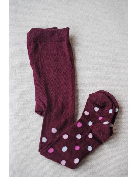Merino wool tights 98-104p - burgundy buy in online store
