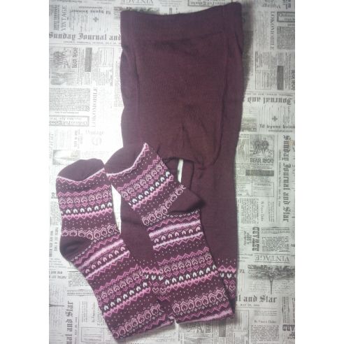 Merino wool tights 146-152r - ornament buy in online store