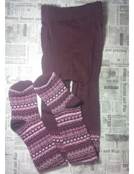 Merino wool tights 146-152r - ornament buy in online store