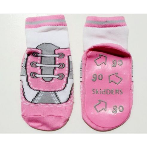 Baby socks with anti-slip sole size 12 months - Pink sneakers buy in online store