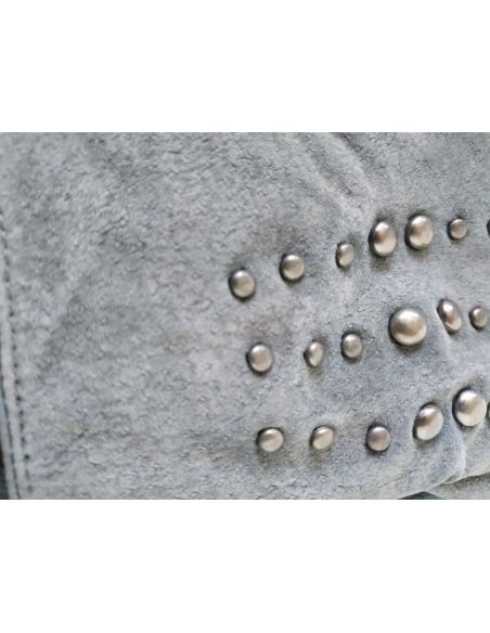 Female Laze Gloves Natural Suede with Heater - Gray buy in online store Female Laze Gloves Natural Suede with Heater - Gray buy in online store