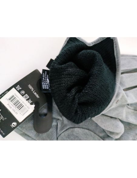 Female Laze Gloves Natural Suede with Heater - Gray buy in online store Female Laze Gloves Natural Suede with Heater - Gray buy in online store