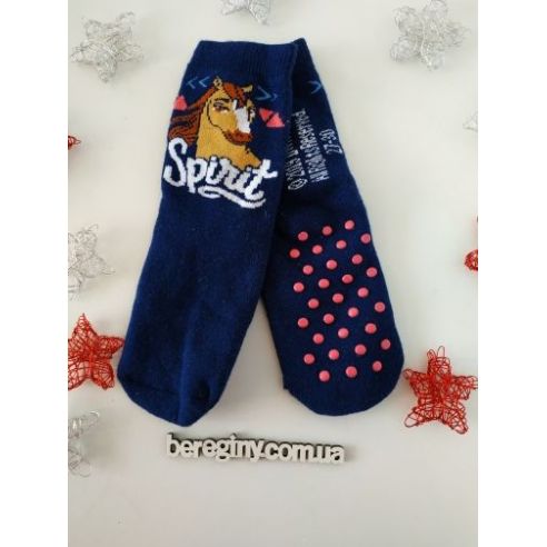 Socks Anti-slip terry children 31-34 - Spirit blue buy in online store
