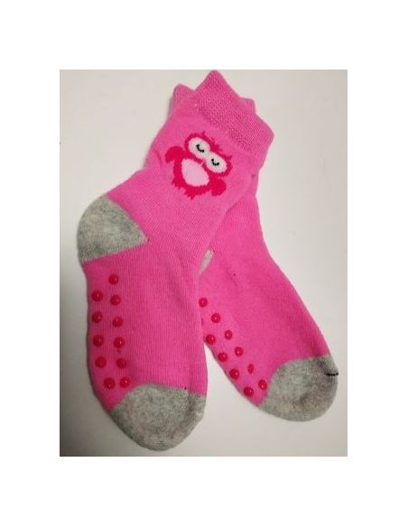 Socks Anti-slip terry children 86-92 Size - Owl Pink buy in online store Socks Anti-slip terry children 86-92 Size - Owl Pink buy in online store