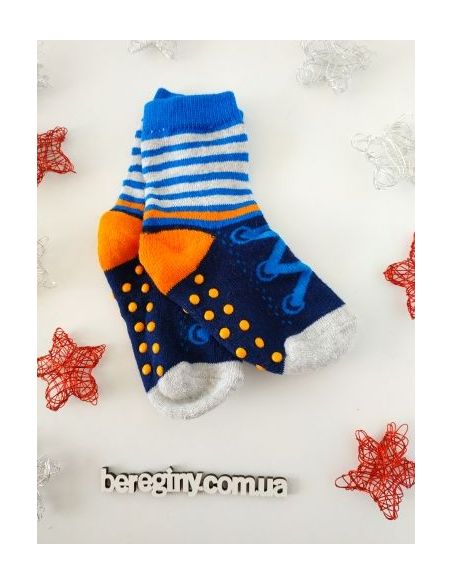 Socks Anti-slip terry children 122/128 Size - Orange lacing buy in online store Socks Anti-slip terry children 122/128 Size - Orange lacing buy in online store
