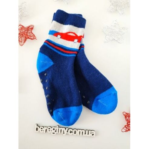 Socks Anti-slip terry children's 98/104 Size - Machines Blue buy in online store