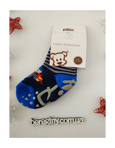 Socks anti-slip terry children's Pilin 24/27 size - blue buy in online store Socks anti-slip terry children's Pilin 24/27 size - blue buy in online store
