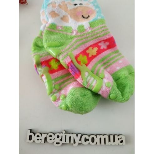 Socks Anti-slip terry children Pilin 21-23 Size - Salad buy in online store