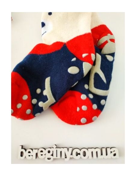 Socks Anti-slip terry children's Pilin 21-23 Size - White buy in online store Socks Anti-slip terry children's Pilin 21-23 Size - White buy in online store