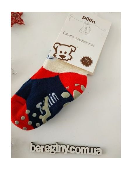 Socks Anti-slip terry children's Pilin 21-23 Size - White buy in online store Socks Anti-slip terry children's Pilin 21-23 Size - White buy in online store