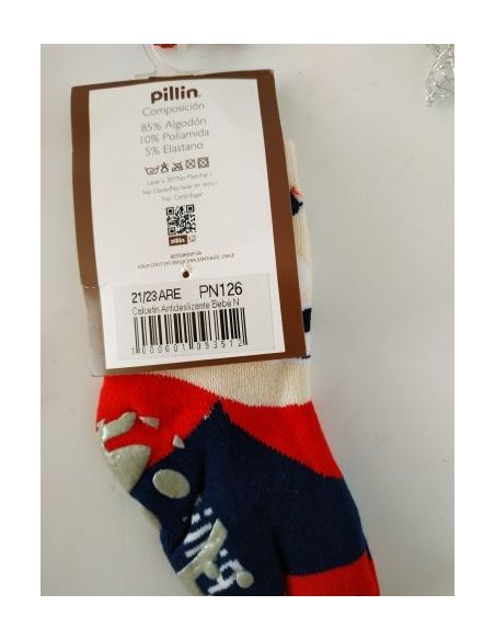Socks Anti-slip terry children's Pilin 21-23 Size - White buy in online store Socks Anti-slip terry children's Pilin 21-23 Size - White buy in online store