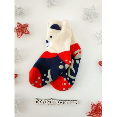 Socks Anti-slip terry children's Pilin 21-23 Size - White buy in online store