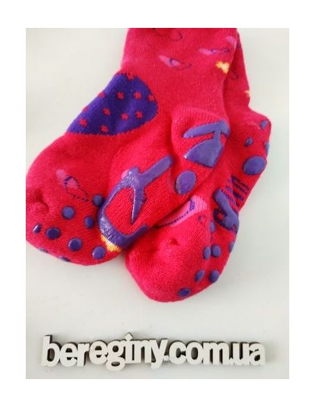 Socks Anti-slip terry children's Pilin 21-23 Size - Raspberry buy in online store Socks Anti-slip terry children's Pilin 21-23 Size - Raspberry buy in online store