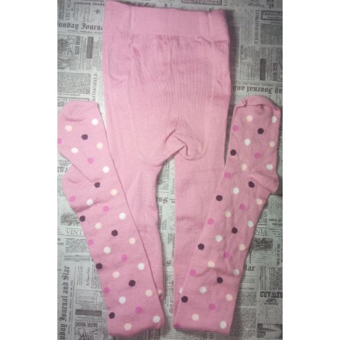 Merino wool tights 134-140r - pink circle buy in online store