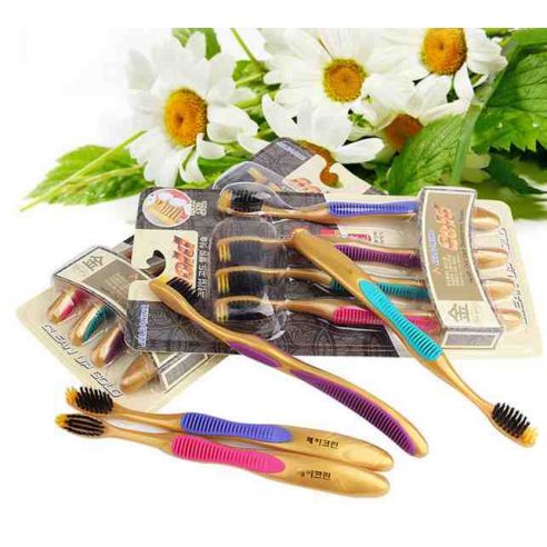 Toothbrushes Technology Nano Brushes Bamboo + Gold Korea buy in online store