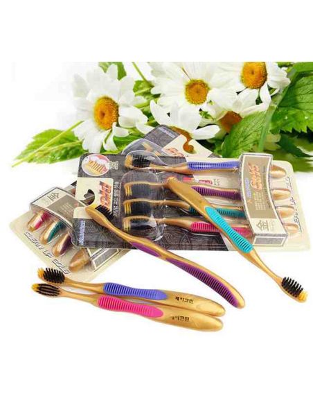 Toothbrushes Technology Nano Brushes Bamboo + Gold Korea buy in online store