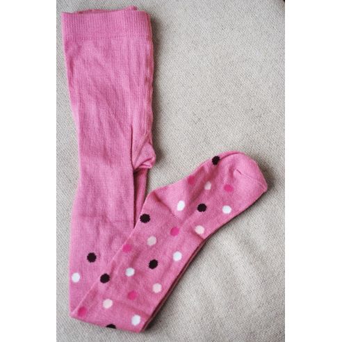 Merino wool tights 134-140r - pink circle buy in online store