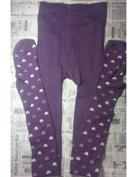 Merino wool tights 122-128r - Bordeaux hearts buy in online store Merino wool tights 122-128r - Bordeaux hearts buy in online store