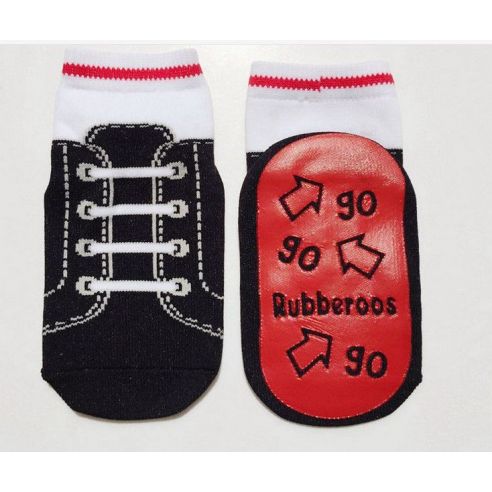 Baby socks with anti-slip sole size 6 months - Black sneakers buy in online store