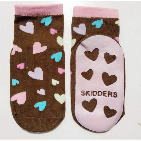 Baby socks with anti-slip sole size 12 months - brown buy in online store