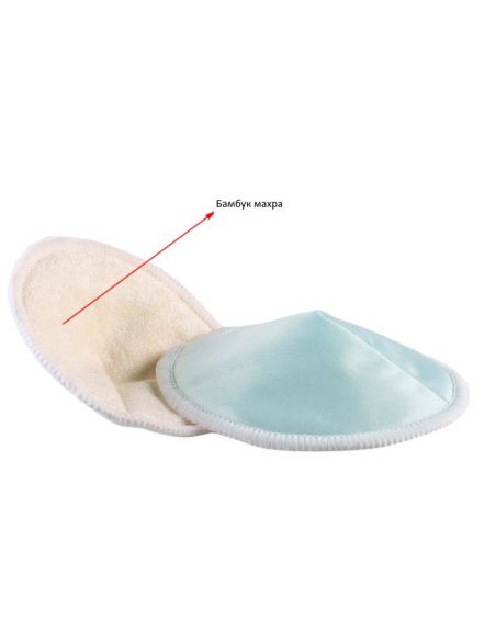 Reusable waterproof boobs for breasts from bamboo - anatomical form buy in online store