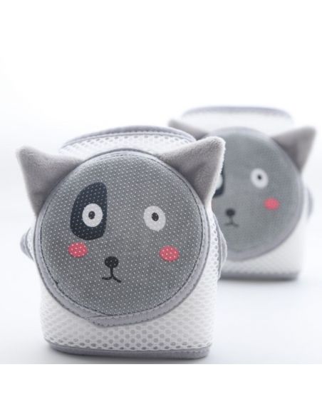Adjustable knee pads with soft anti-slip insert - gray cat buy in online store Adjustable knee pads with soft anti-slip insert - gray cat buy in online store