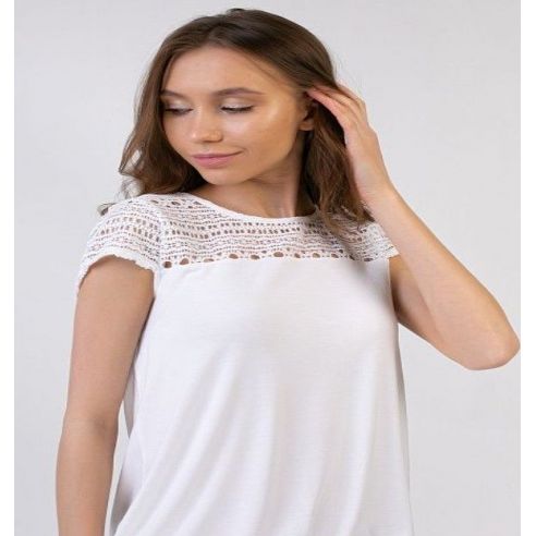 Esmara T-shirt Lace Blue - M buy in online store
