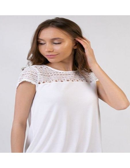 Esmara T-shirt Lace Blue - XL buy in online store