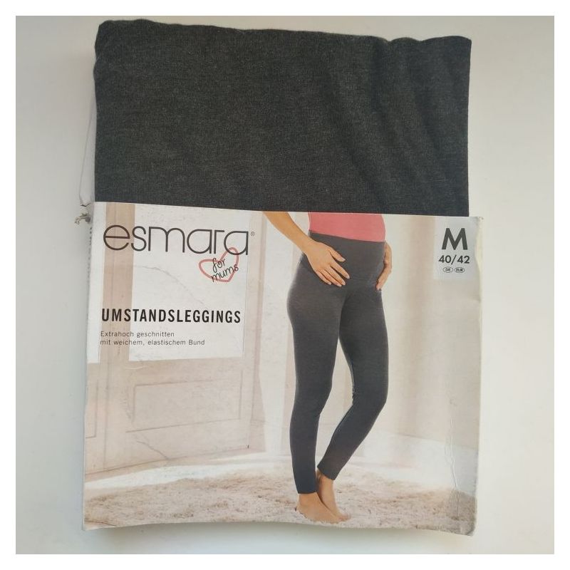 Leggings, leggings for pregnant women Esmara - dark gray M 40/42