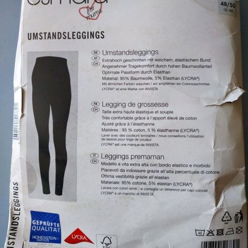 Leggings, leggings for pregnant women Esmara - Black L (44/46) buy in online store