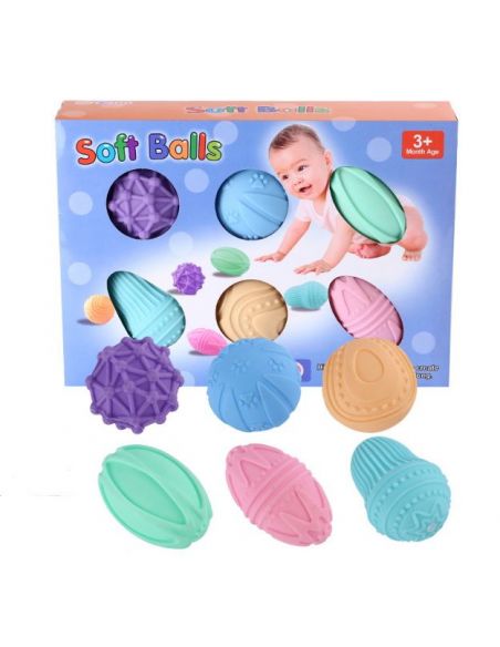 Set of sensory tactile balls - Soft Balls (injured packaging) buy in online store Set of sensory tactile balls - Soft Balls (injured packaging) buy in online store