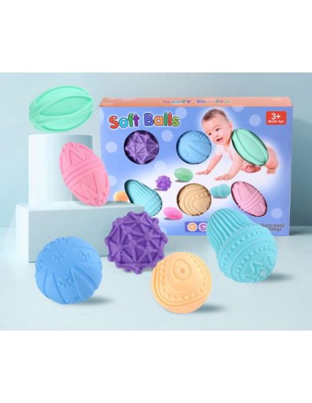 Set of sensory tactile balls - Soft Balls (injured packaging) buy in online store Set of sensory tactile balls - Soft Balls (injured packaging) buy in online store