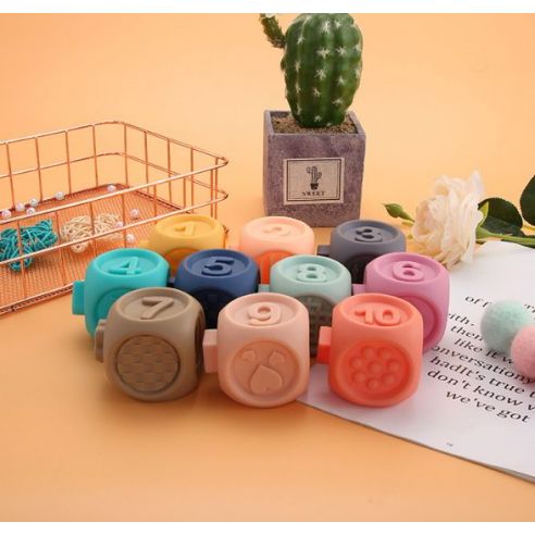 Set of sensory tactile cubes №2 buy in online store