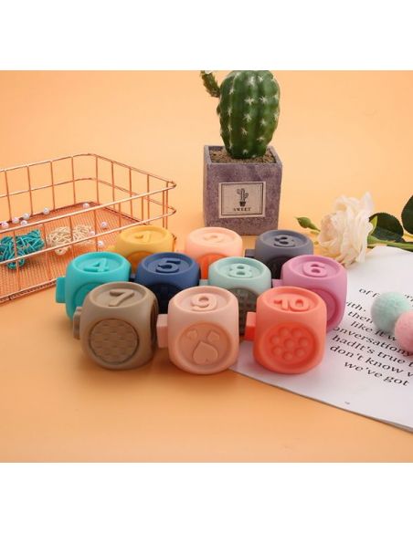 Set of sensory tactile cubes №2 buy in online store Set of sensory tactile cubes №2 buy in online store