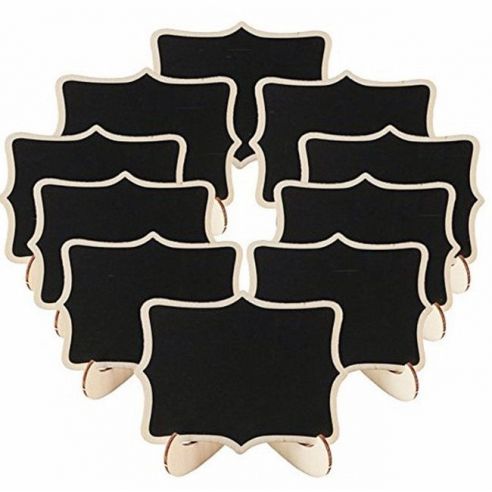 Chalk price tag, tree plate - on the stand 10pcs buy in online store