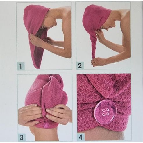 Towel Chalma, Turban for drying hair from MONKEY CLEAN microfiber buy in online store