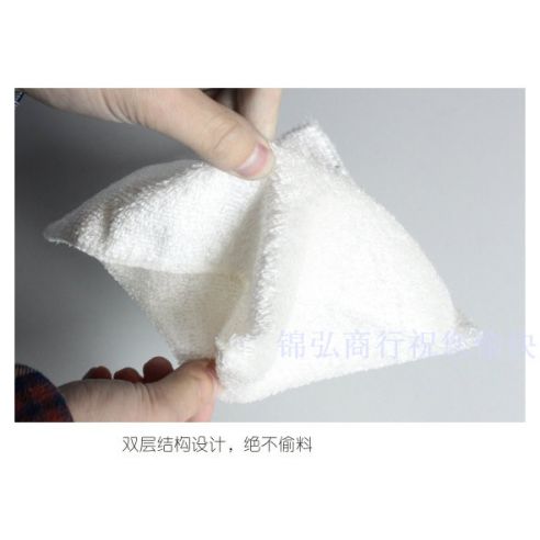 Bamboo rag for washing dishes and house cleaning 16 * 18cm - white buy in online store