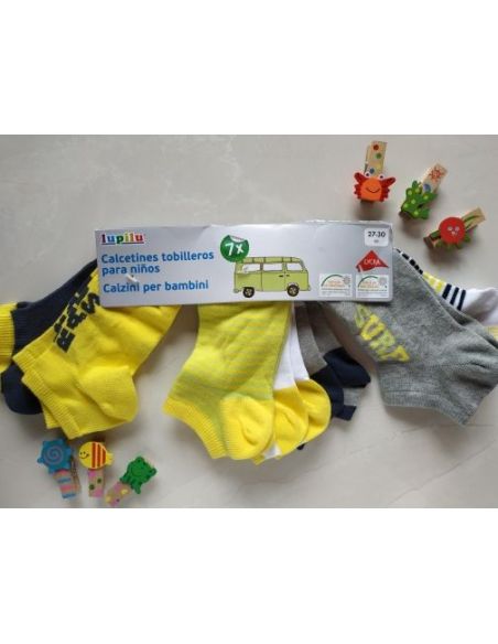 Lupilu Yellow Socks 7pcs Size 23-26 buy in online store