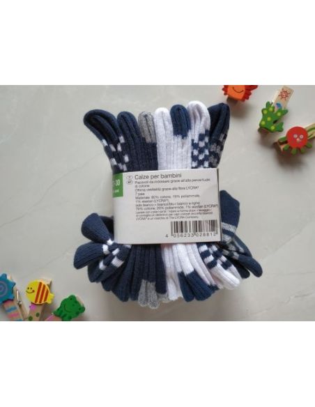 Socks Lupilu Set Blue 7pcs Size 23-26 buy in online store