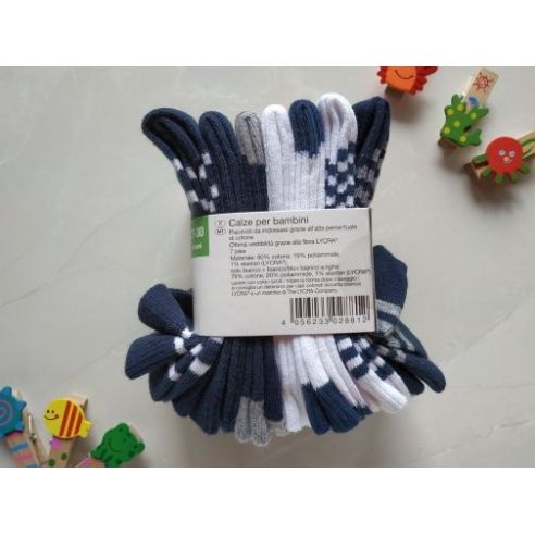 Socks Lupilu Set Blue 7pcs Size 19-22 buy in online store
