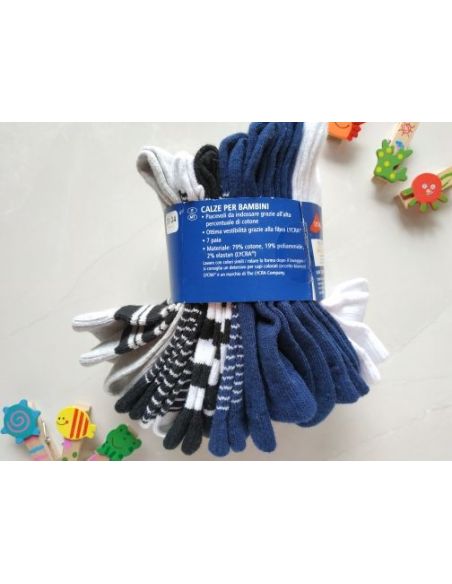 Socks Lupilu Set Blue 7pcs Size 19-22 buy in online store