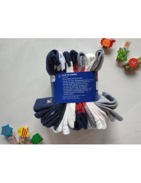 Socks Lupilu Set Red 7pcs Size 23-26 buy in online store