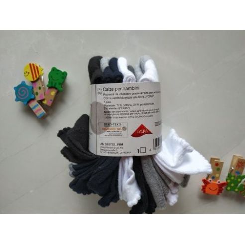 Socks Lupilu Set Gray 7pcs Size 31-34 buy in online store