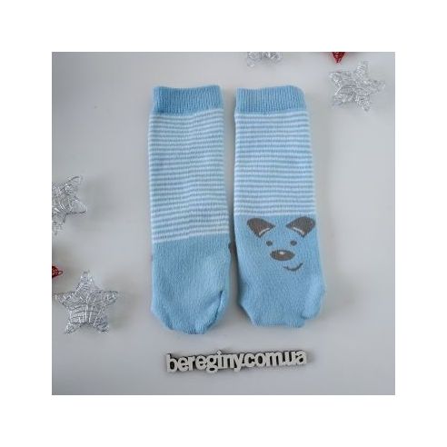 Socks terry without heel 1-2 years - blue buy in online store