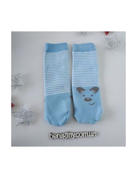 Socks terry without heel 1-2 years - blue buy in online store